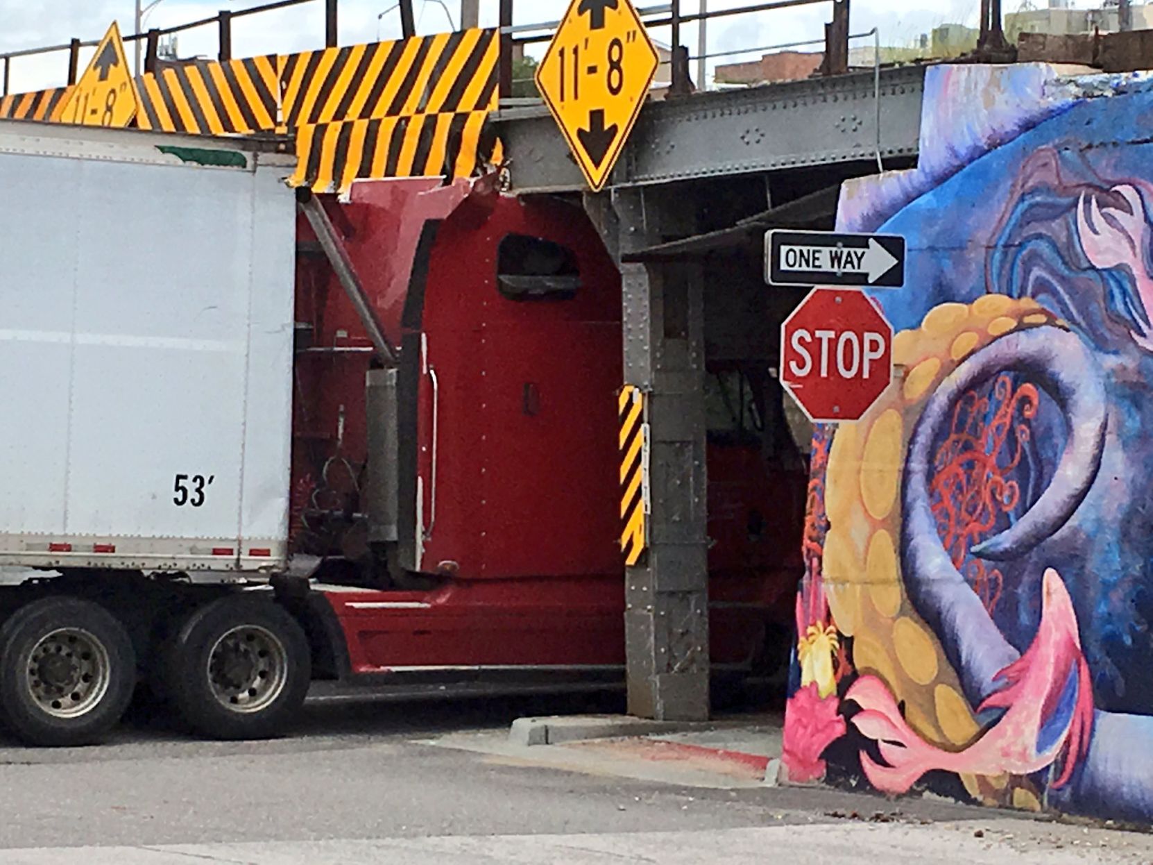 Truck stuck